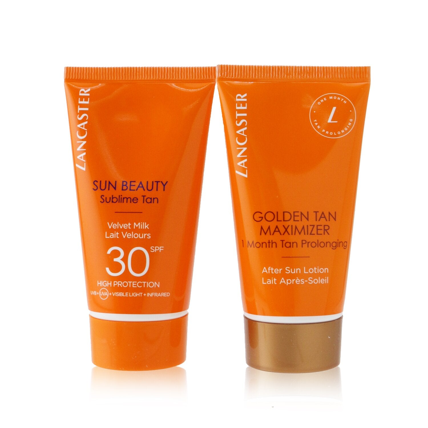 Summer Is A State of Mind Set: 1x Sun Beauty Sublime Tan Velvet Milk SPF 30 - 50ml/1.7oz + 1x Golden Tan Maximizer After Sun Lotion - 50ml/1.7oz
